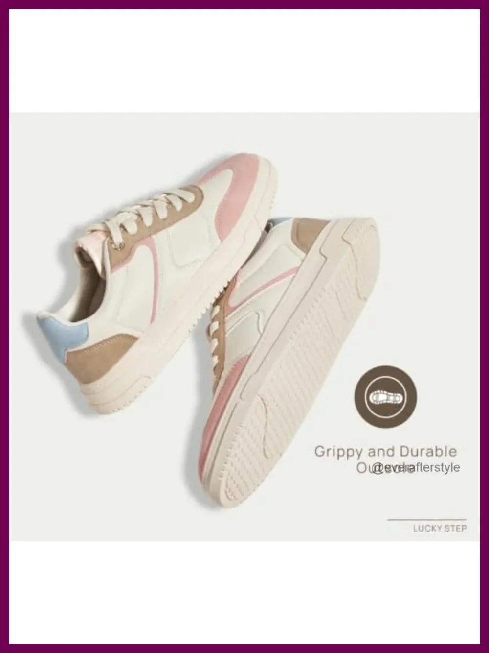 Women's Platform Fashion Sneakers Thick Sole Microfiber PU Non-Slip Lace-Up